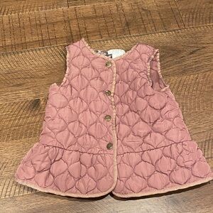 Girls Button Vest
